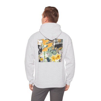 Lotus Flower Unisex Hoodie: Cozy Sweatshirt, Gift for Yoga Lovers, Meditation Apparel, Casual Streetwear, Nature-Inspired Wear, Artsy Collage, Cool Crewnecks