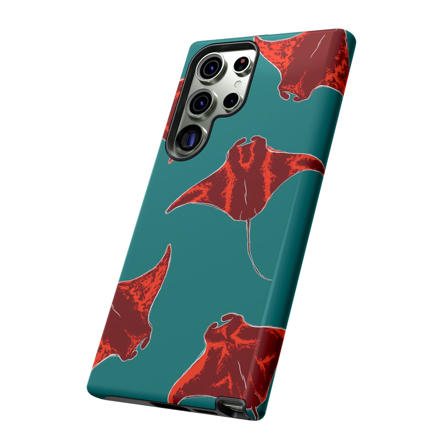Manta Ray Phone Case, Tropical Phone Cover, Ocean Vibe Accessories, Summer Gift Idea, Marine Animal Merchandise