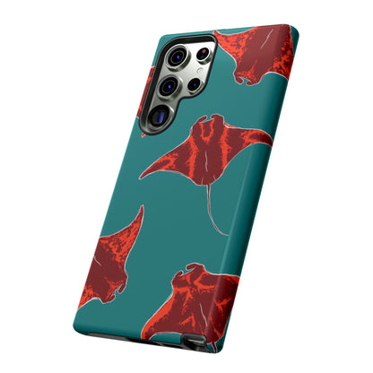 Manta Ray Phone Case, Tropical Phone Cover, Ocean Vibe Accessories, Summer Gift Idea, Marine Animal Merchandise