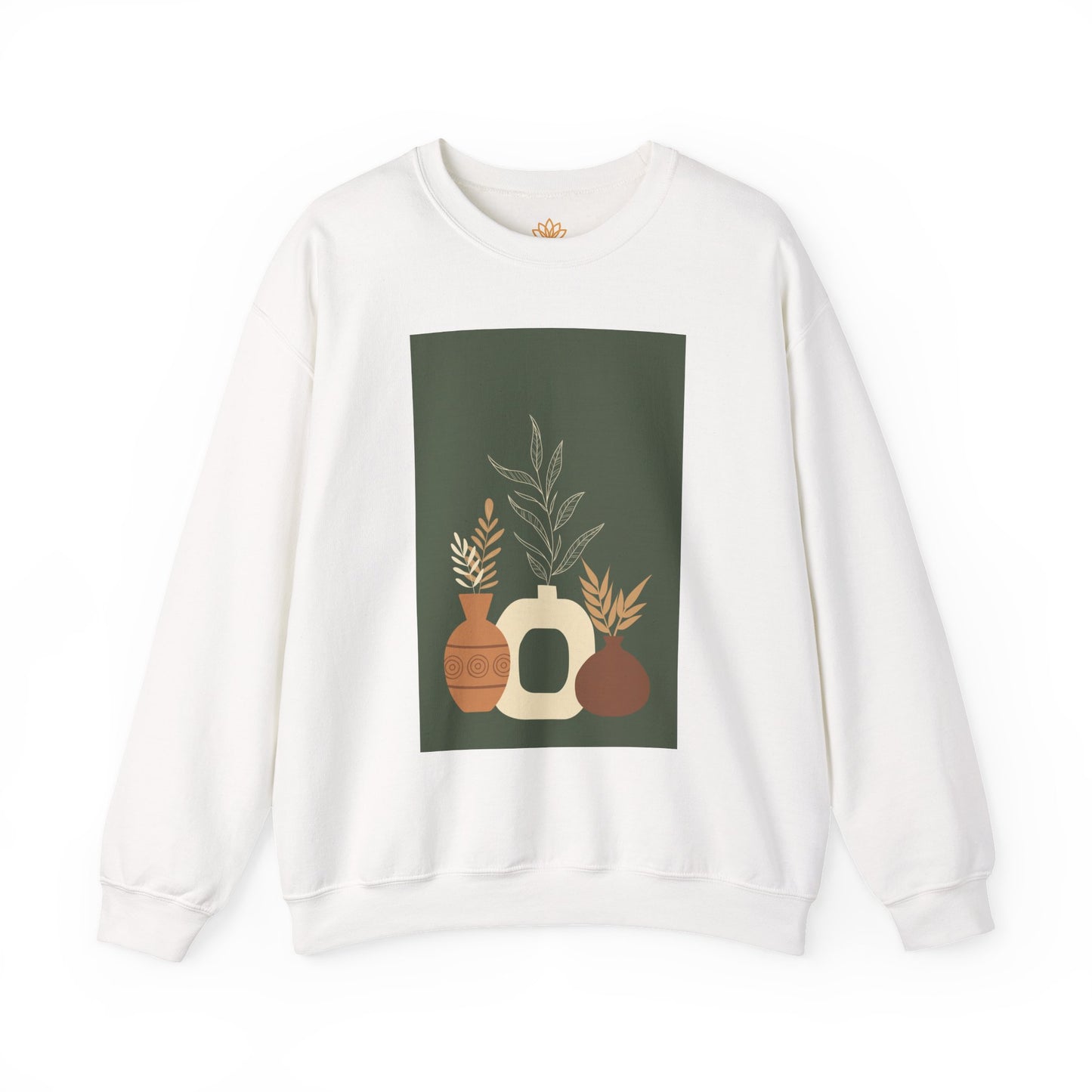 Fall-Inspired Botanical Crewneck Sweatshirt, Cozy Sweatshirt for Women, Warm Unisex Sweater, Autumn Gift,  Plant Lover Apparel