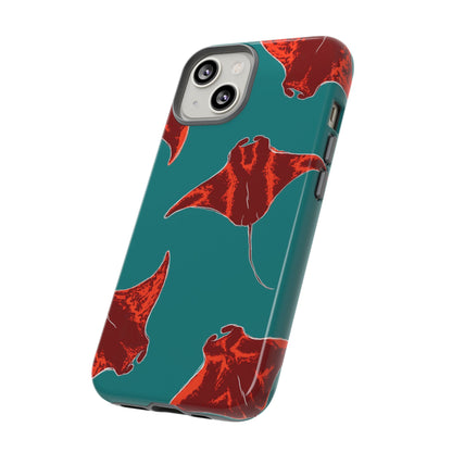 Manta Ray Phone Case, Tropical Phone Cover, Ocean Vibe Accessories, Summer Gift Idea, Marine Animal Merchandise