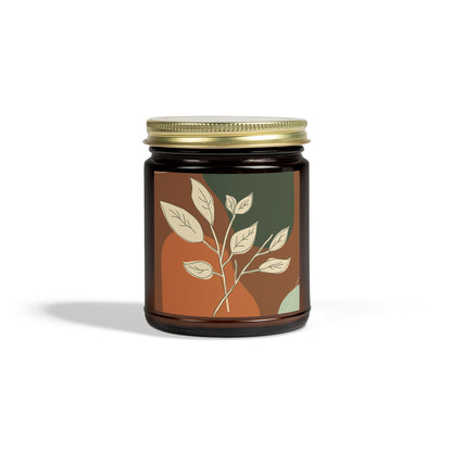 Aromatherapy Candle Jar, Eco-Friendly Home Decor, Relaxing Gift, Spa Vibes, Organic Coconut Apricot Wax