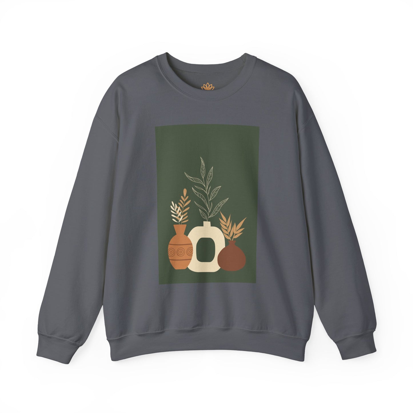 Fall-Inspired Botanical Crewneck Sweatshirt, Cozy Sweatshirt for Women, Warm Unisex Sweater, Autumn Gift,  Plant Lover Apparel