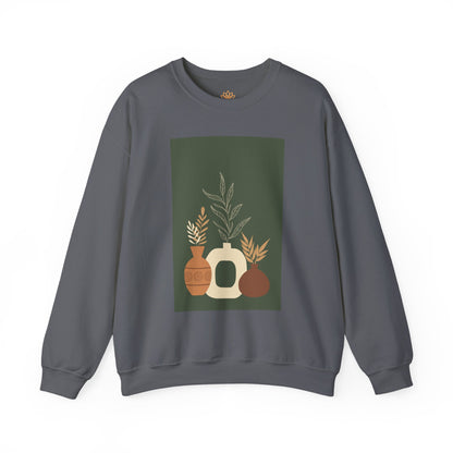Fall-Inspired Botanical Crewneck Sweatshirt, Cozy Sweatshirt for Women, Warm Unisex Sweater, Autumn Gift,  Plant Lover Apparel
