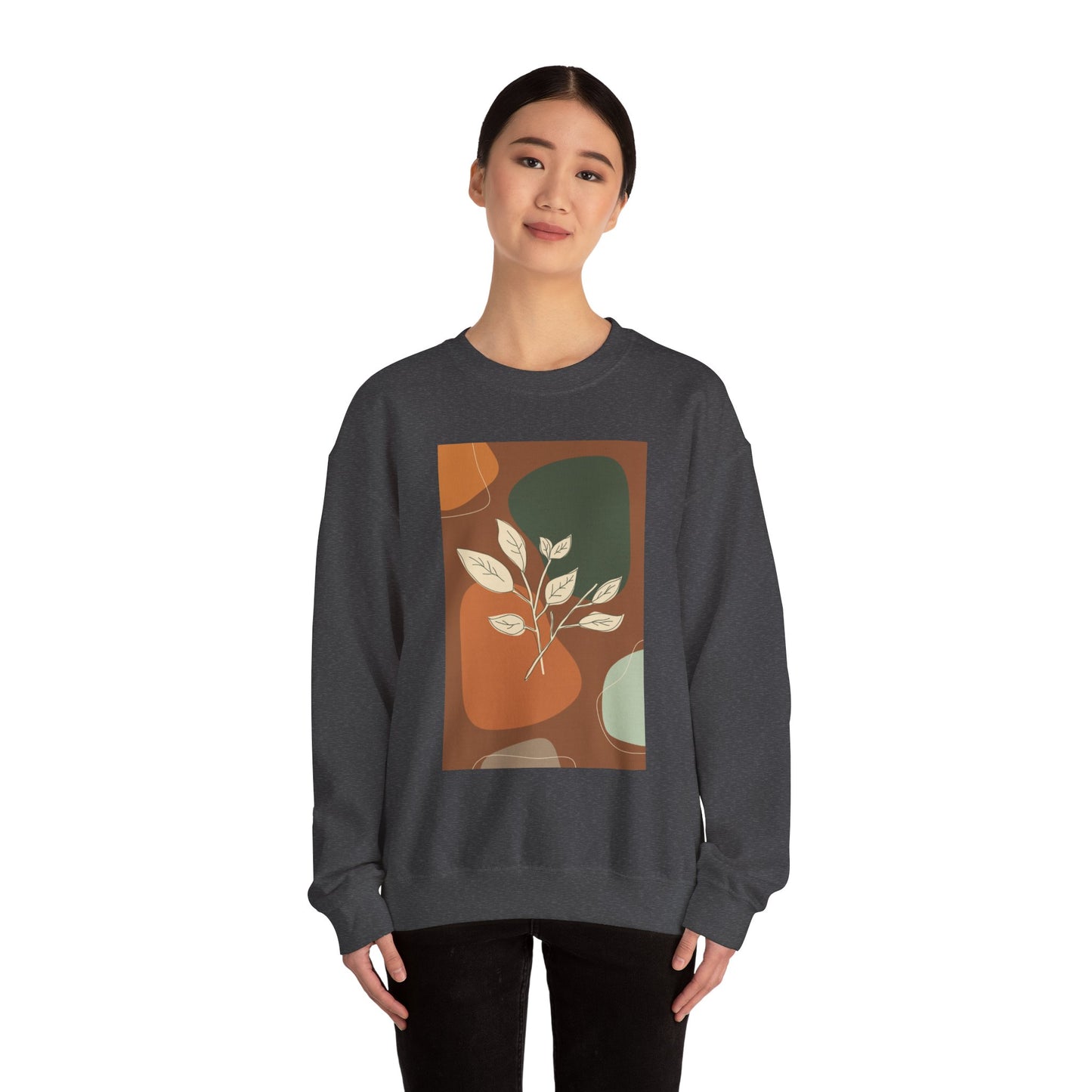 Botanical Print Crewneck Sweatshirt | Cozy Unisex Sweatshirt, Fall Fashion, Casual Wear, Gift for Her, Botanical Art