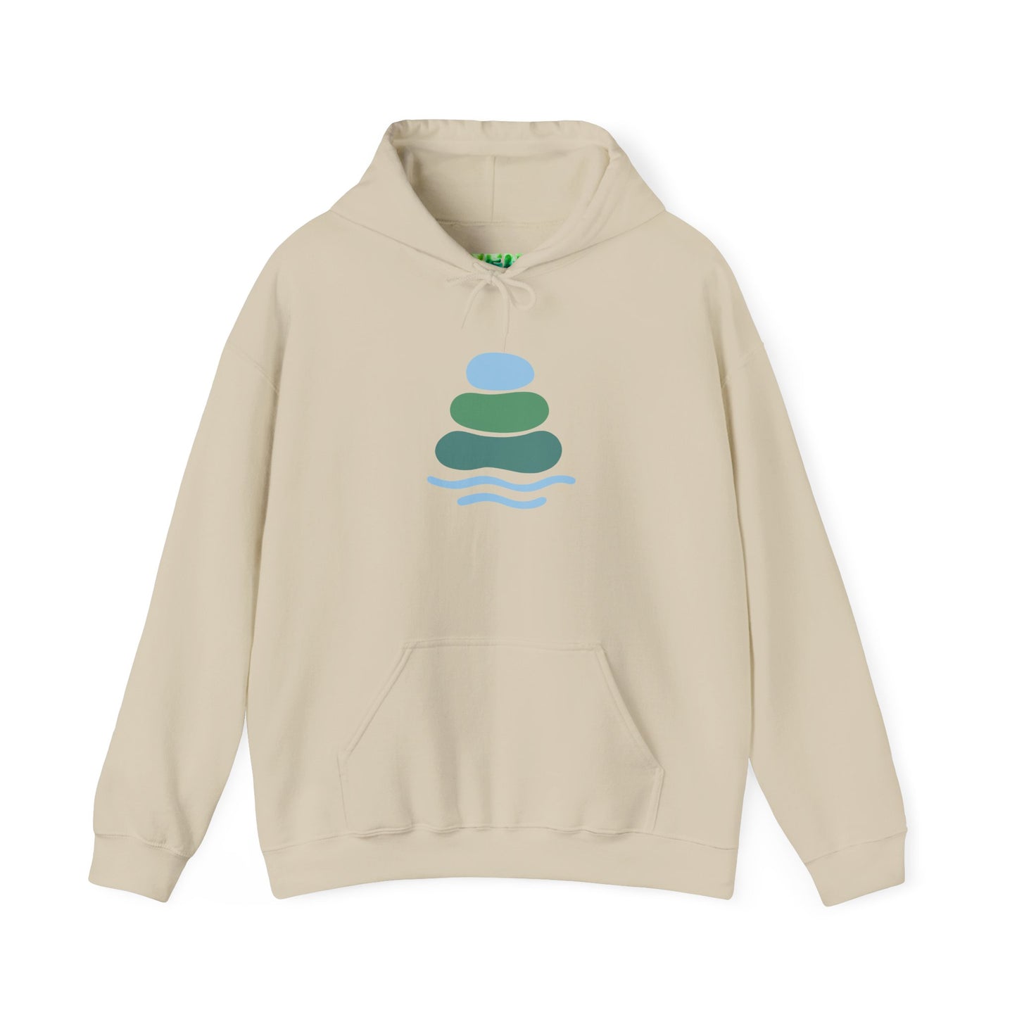 Zen-Inspired Unisex Hooded Sweatshirt, Relaxing Sweatshirt, Comfortable Hoodie, Gift for Meditation Lovers, Cozy Outerwear for All Occasions
