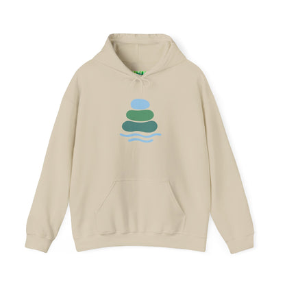 Zen-Inspired Unisex Hooded Sweatshirt, Relaxing Sweatshirt, Comfortable Hoodie, Gift for Meditation Lovers, Cozy Outerwear for All Occasions