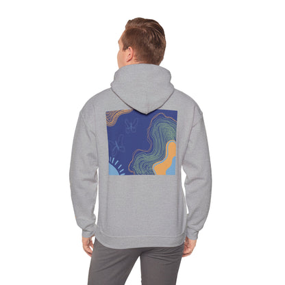 Unisex Heavy Blend™ Hooded Sweatshirt - Cozy Everyday Comfort, Perfect Gift for Nature Lovers and Art Enthusiasts