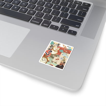 Artistic Kiss-Cut Stickers, Vintage Aesthetic Decals for Laptop, Journal, and Gift Giving, Perfect for Artists and Creative Souls