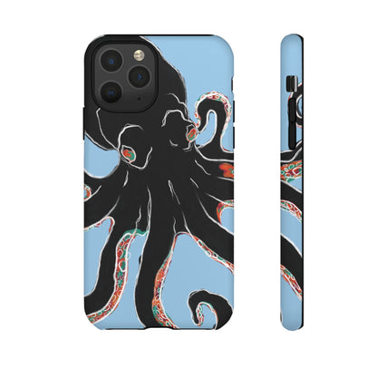 Octopus Tough Phone Case, Sea Creature Design, Ocean Lover Gift, Unique Phone Cover, Underwater Artwork
