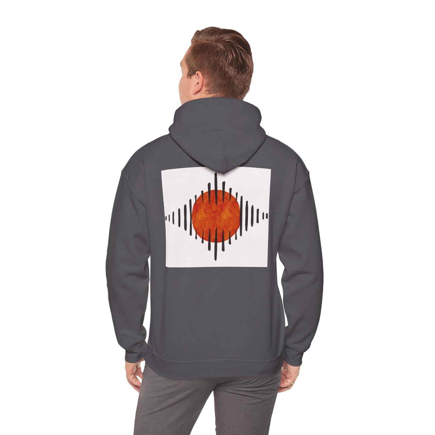 Lotus & Sunset Unisex Hoodie, Cozy Sweatshirt, Relaxed Fit Hoodie, Spiritual Gift, Casual Wear, Mindfulness Apparel, Gift for Him, Gift for Her, Autumn Fall