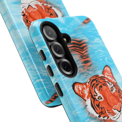 Vibrant Tiger Phone Case, Wildlife Lover Gift, Phone Accessories, Animal Print Case, Summer Vibe, Cool Phone Cover