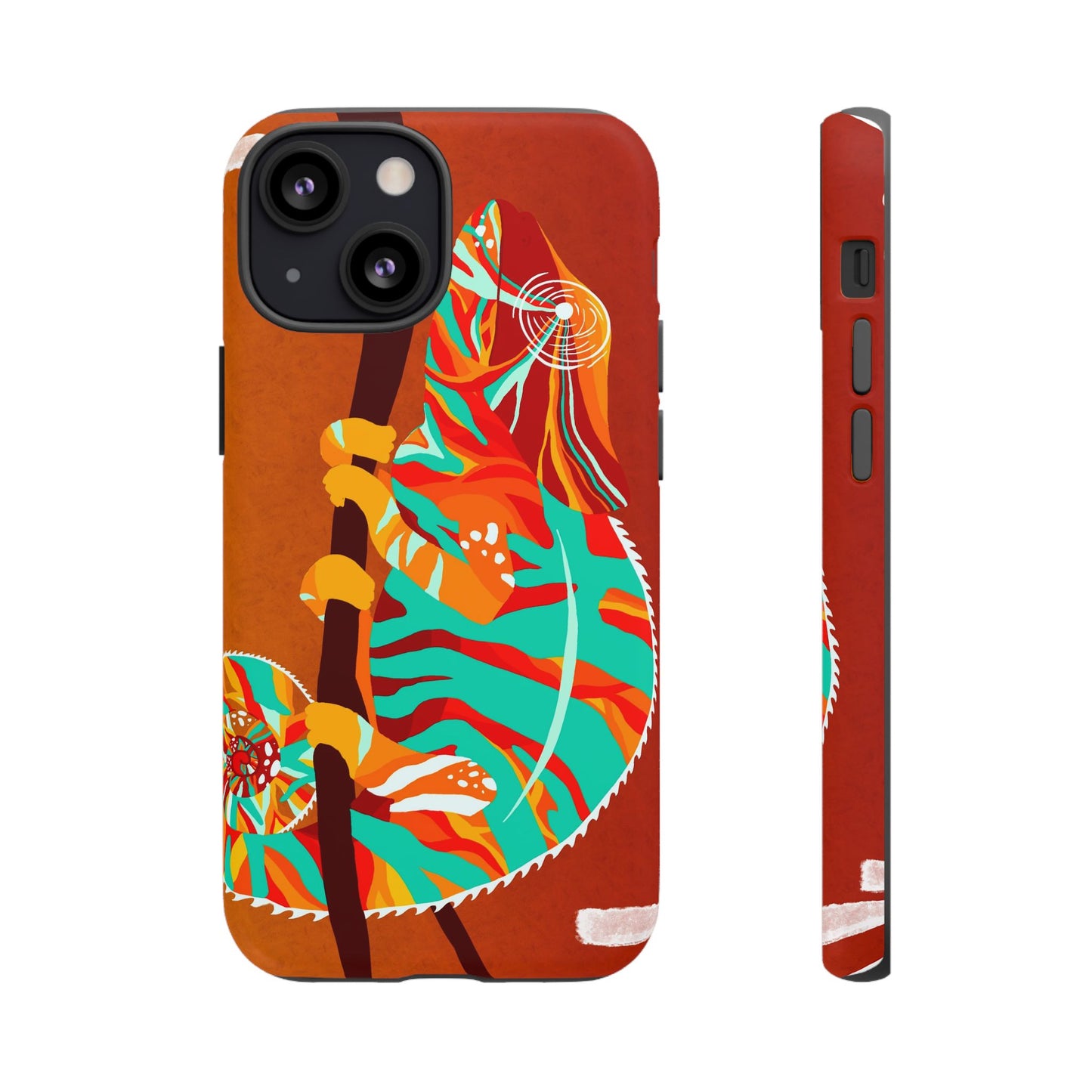 Chameleon Phone Case - Vibrant Artistic Design, Tough Cases for Animal Lovers, Unique Gift, Eco-Friendly Protection