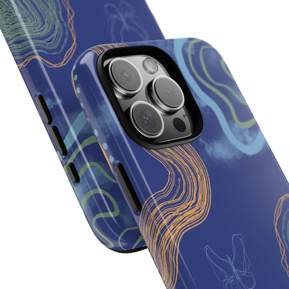 Artistic Phone Case, Abstract Phone Cover, Gift for Her, Modern Design, Boho Phone Case, Unique Phone Accessories