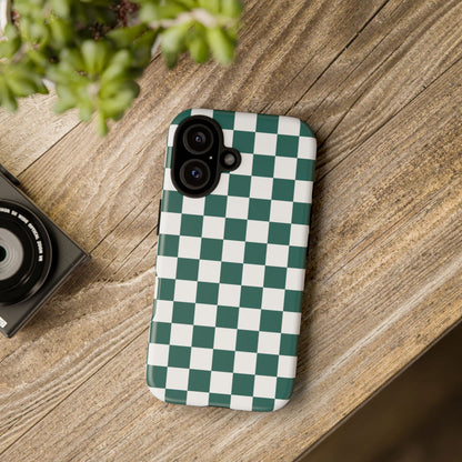 Stylish Checkered Phone Case, Protective Cover, Unique Gift, Trendy Accessory, Customizable Design, Ideal for All Ages