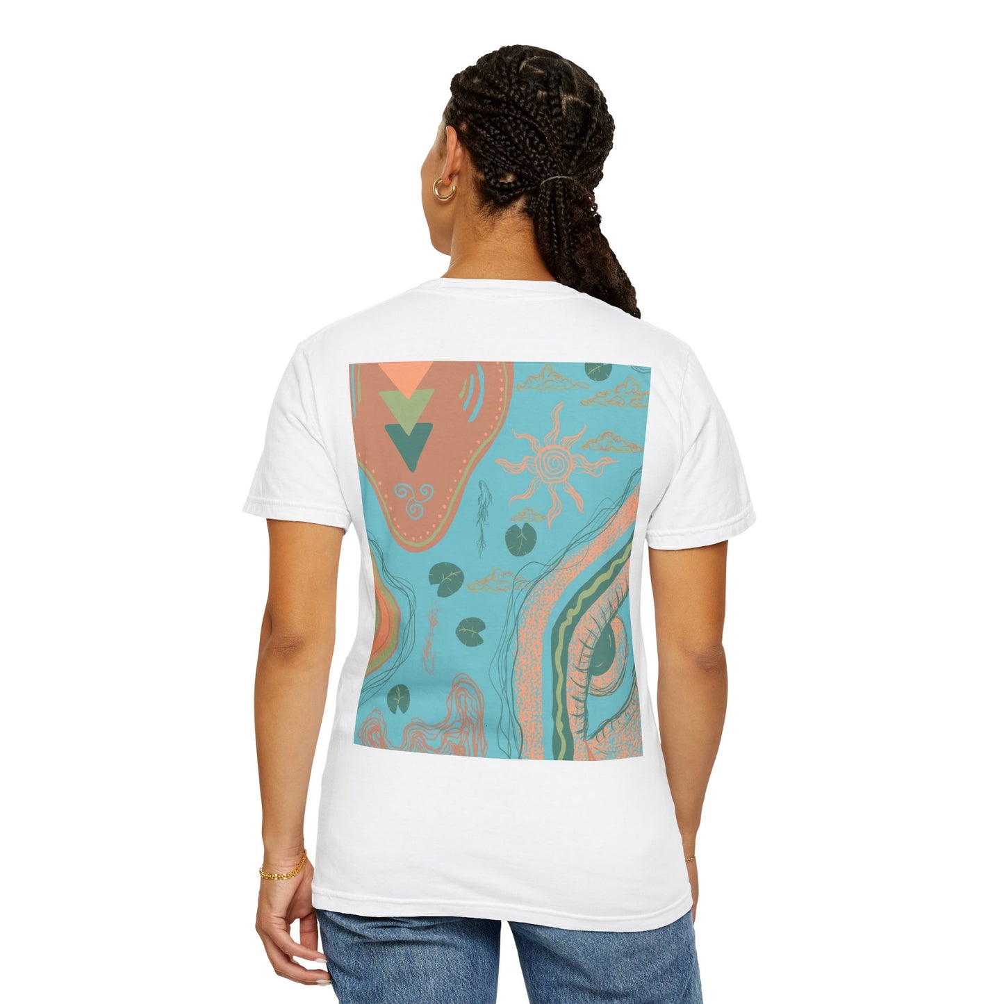 Vibrant Unisex Graphic T-shirt, Bohemian Tee, Casual Wear, Gift for Friends, Festival Apparel, Summer Style, Unique Design