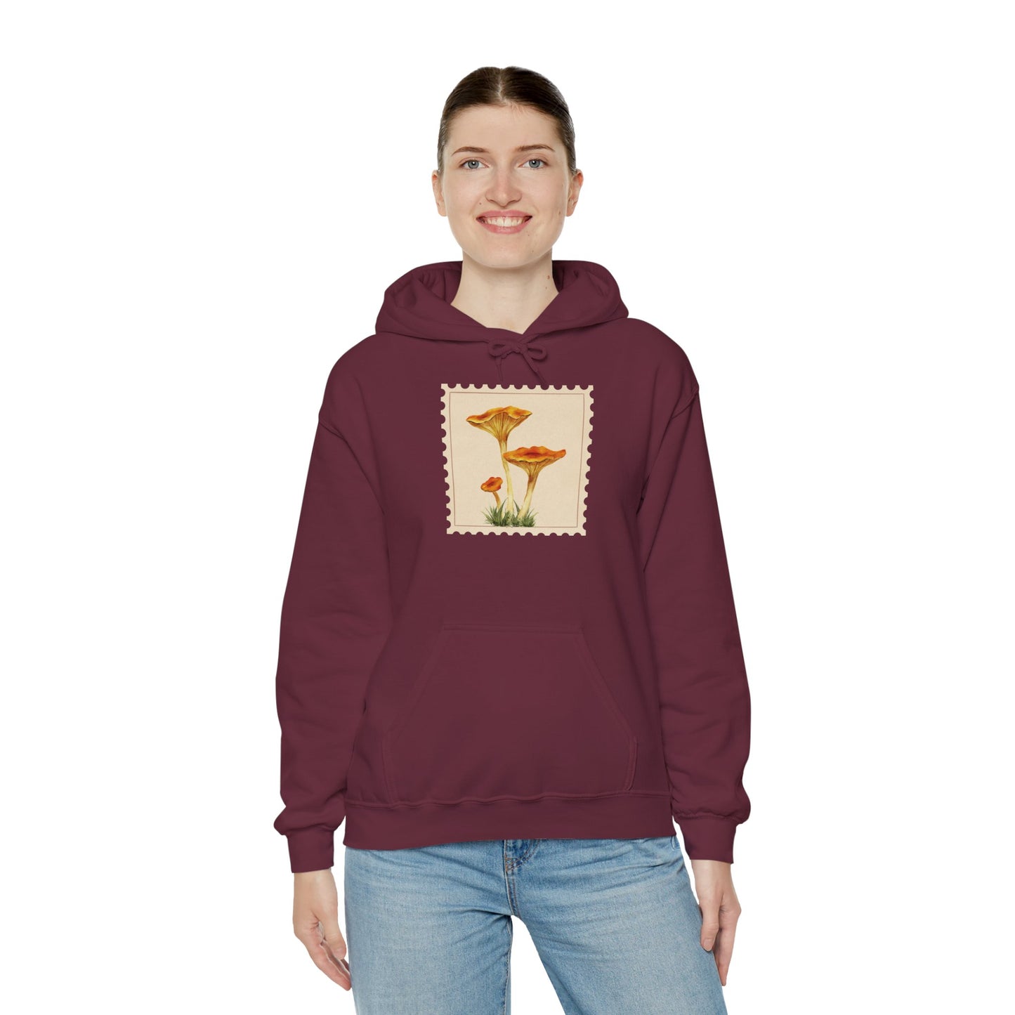 Botanical Print Hoodie, Cozy Sweatshirt, Nature Lover Gift, Comfortable Casual Wear, Fall Fashion, Unisex Hoodie, Comfy Mushroom Hoodie, Nature Vibes, Perfect for Fall
