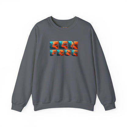 Zen Frog Crewneck Sweatshirt, Cozy Unisex Sweatshirt, Relaxed Fit Fashion, Perfect Gift for Friends, Everyday Style, Casual Wear, Simple Moon Design, Gift for Him, Gift for Her