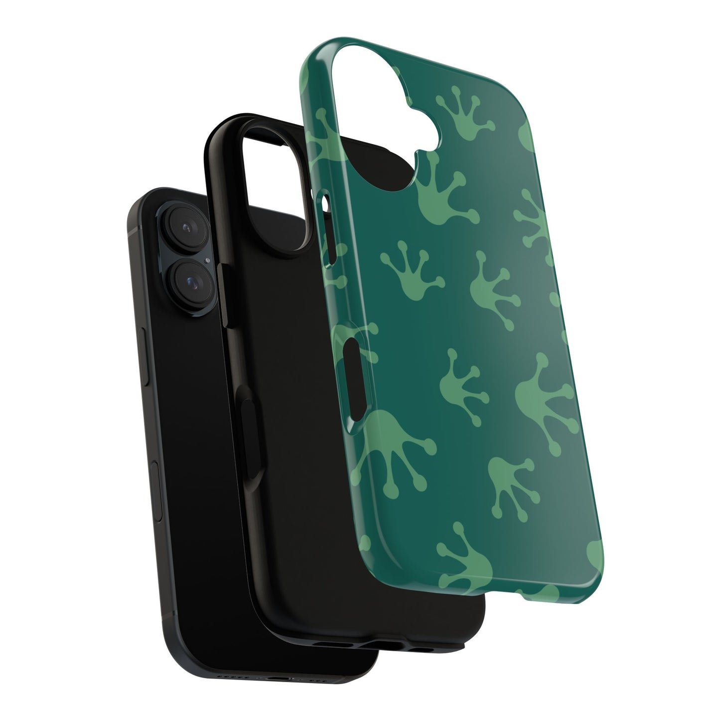 Frog Print Phone Case, Nature Lover Gift, Eco-Friendly Cover, Fun Green Design, Unique Frog Accessories