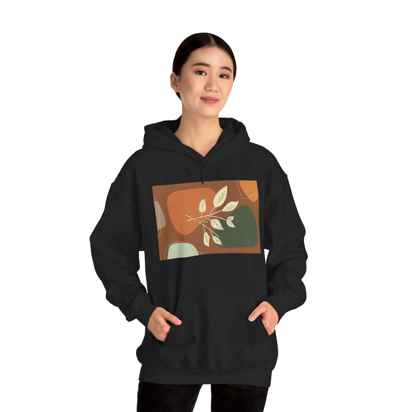 Botanical Design Unisex Hoodie, Cozy Sweatshirt for Nature Lovers, Gift for Friends, Autumn Fashion, Comfortable Casual Wear