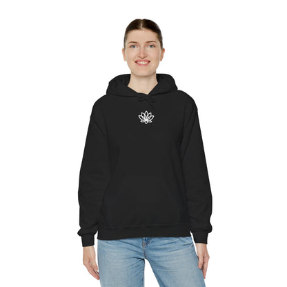 Lotus Flower Unisex Hoodie: Cozy Sweatshirt, Gift for Yoga Lovers, Meditation Apparel, Casual Streetwear, Nature-Inspired Wear, Artsy Collage, Cool Crewnecks