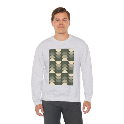 Stylish Geometric Crewneck Sweatshirt for Relaxed Vibes, Cozy Layer, Unisex Fashion Piece, Perfect Gift for Art Lovers, Casual Wear