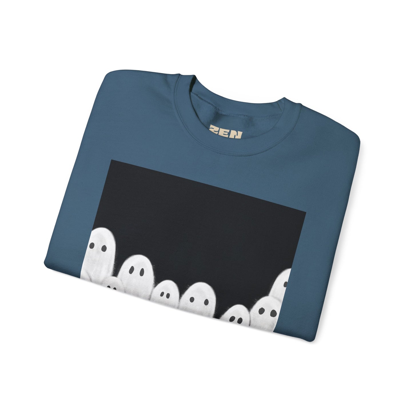 Painted Ghosts Crewneck | Cozy Sweatshirt, Perfect for Halloween, Fall, and Spooky Season