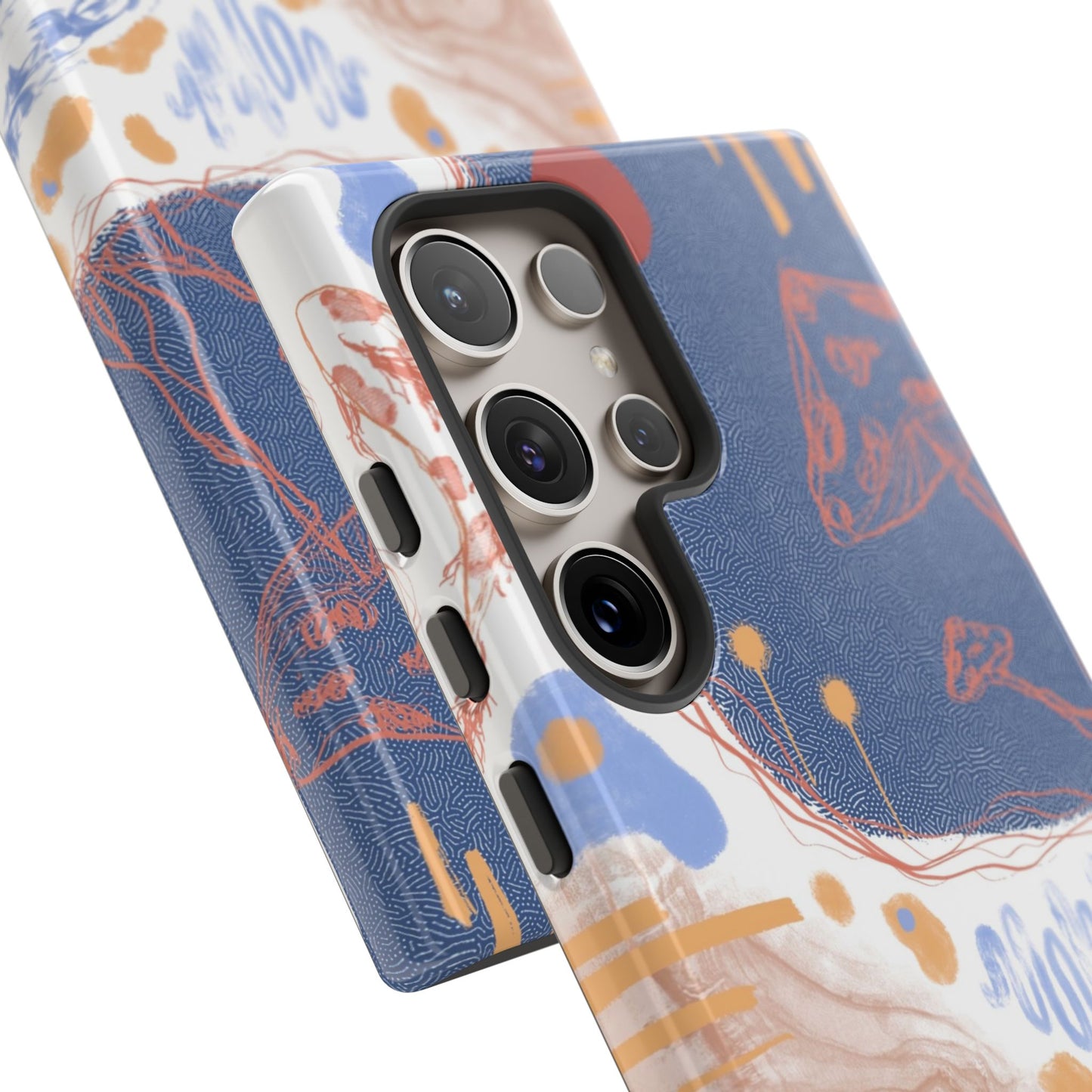 Artistic Phone Case with Abstract Design, Tough Phone Case, Unique Gift, Trendy Accessories, Modern Art Case, Stylish Tech Gear