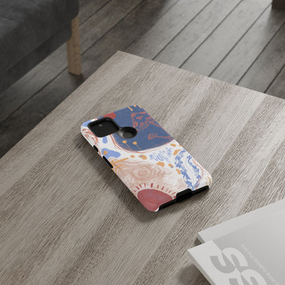 Artistic Phone Case with Abstract Design, Tough Phone Case, Unique Gift, Trendy Accessories, Modern Art Case, Stylish Tech Gear
