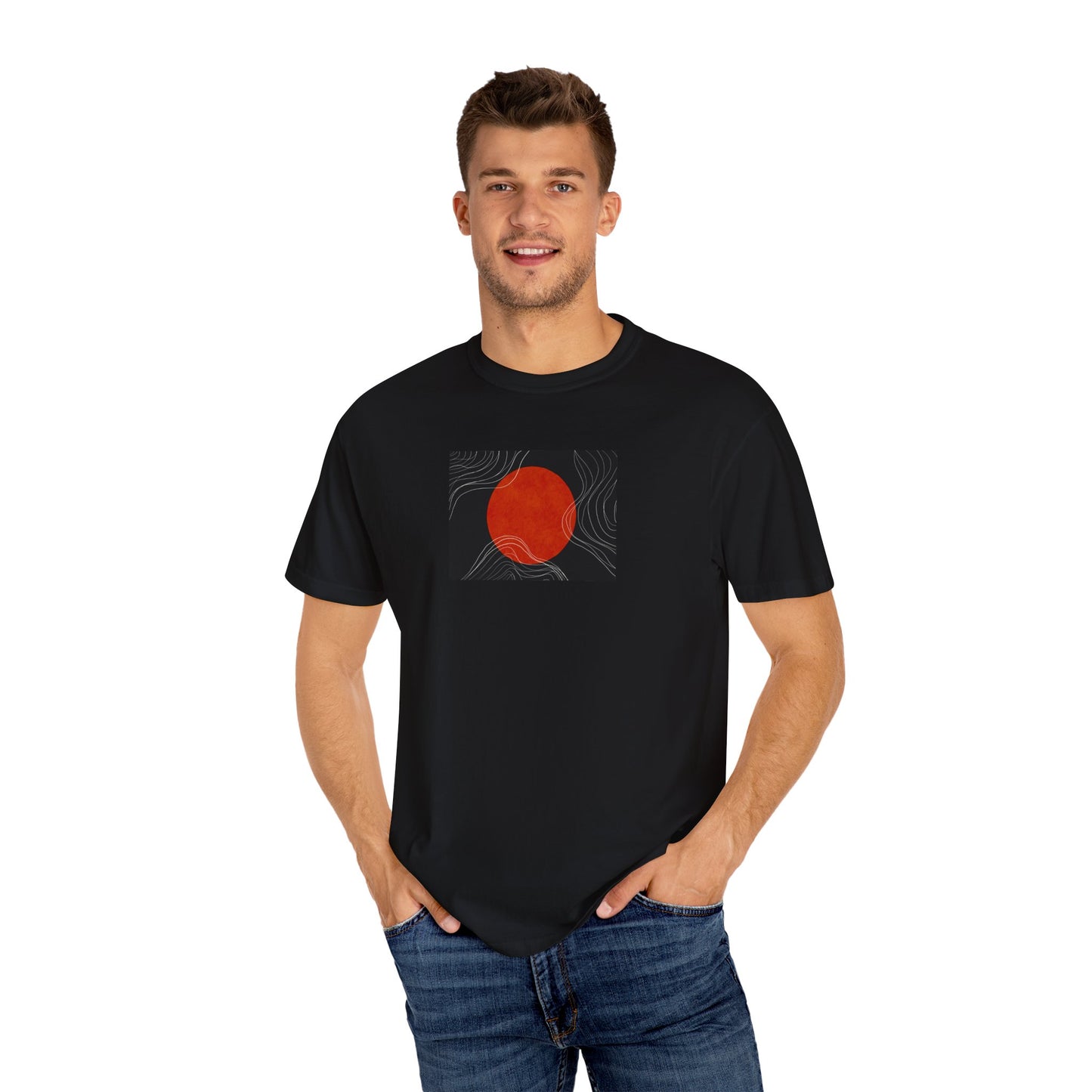 Sunset Vibes Unisex T-Shirt, Casual Summer Tee, Bohemian Shirt, Gift for Art Lovers, Men's and Women's Fashion