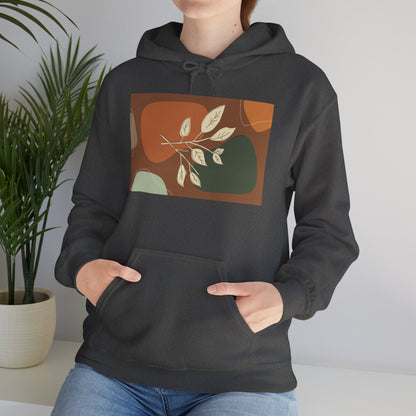 Botanical Design Unisex Hoodie, Cozy Sweatshirt for Nature Lovers, Gift for Friends, Autumn Fashion, Comfortable Casual Wear