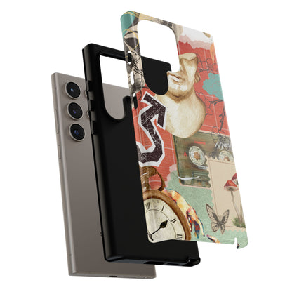 Artistic iPhone Case, Tough Cases with Vintage Design, Unique Phone Cover, Gift for Art Lovers, Protective Case for All Occasions, Vintage Collage Art