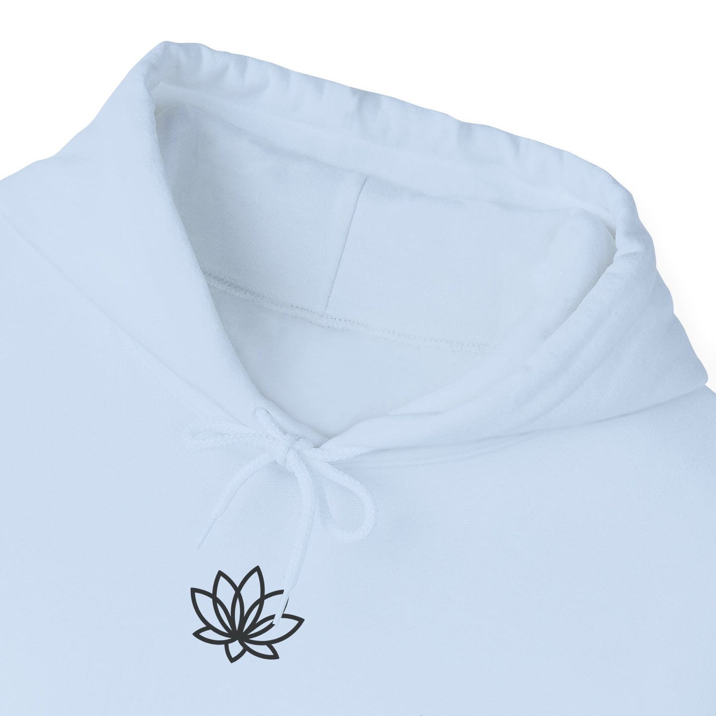 Lotus & Sun Graphic Hoodie - Cozy Unisex Sweatshirt, Trendy Casual Wear, Yoga Gift, Inspirational Apparel, Relaxed Style