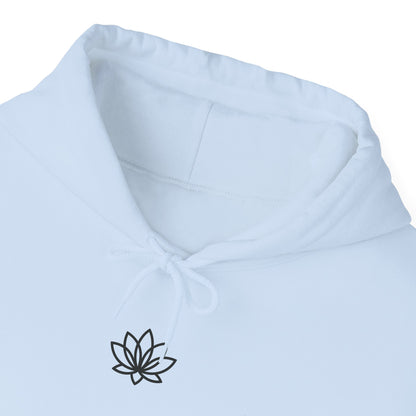 Lotus & Sun Graphic Hoodie - Cozy Unisex Sweatshirt, Trendy Casual Wear, Yoga Gift, Inspirational Apparel, Relaxed Style