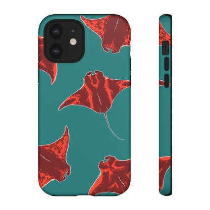 Manta Ray Phone Case, Tropical Phone Cover, Ocean Vibe Accessories, Summer Gift Idea, Marine Animal Merchandise