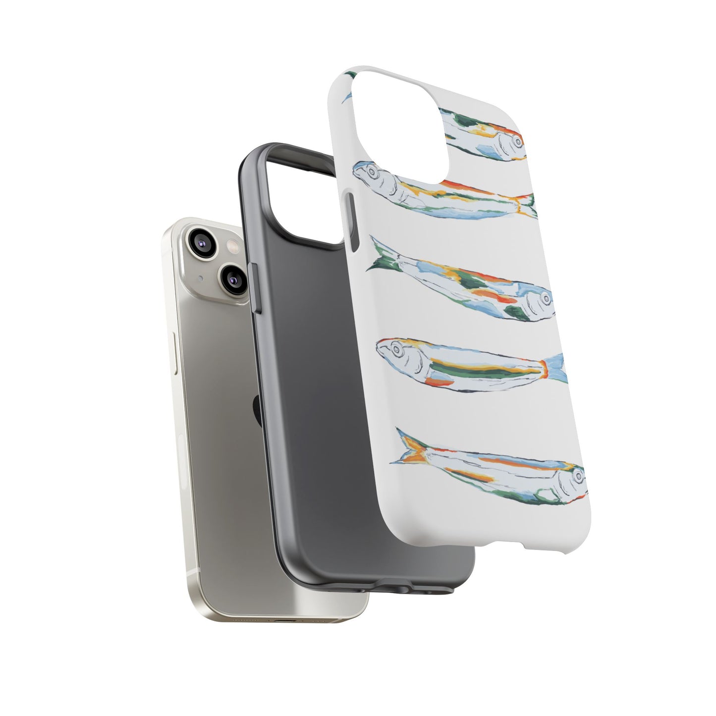 Tough Cases – Artistic Fish Design Phone Case, Unique Gift for Aquatic Lovers, Perfect for Birthdays, Holidays, and Everyday Use, Quirky Cases, Fun Phone Cases