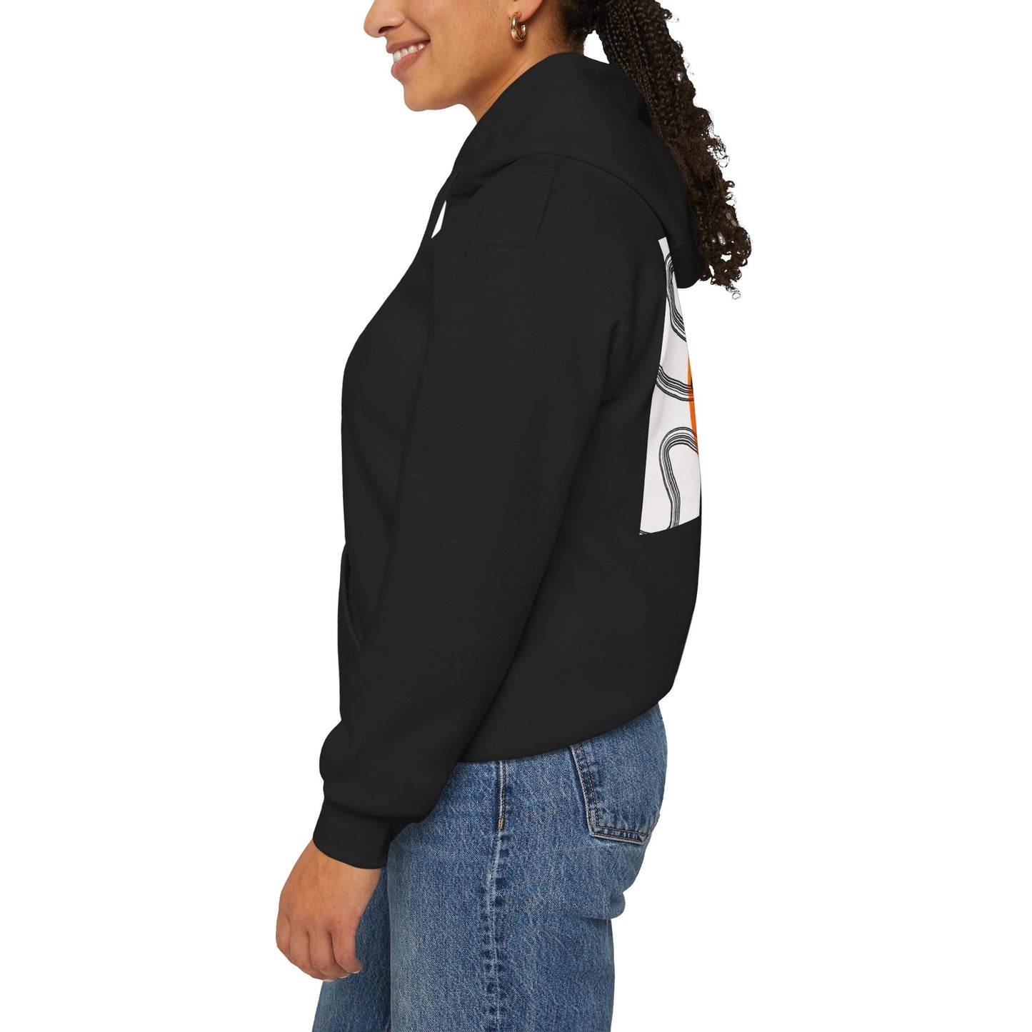Lotus & Sun Graphic Hoodie - Cozy Unisex Sweatshirt, Trendy Casual Wear, Yoga Gift, Inspirational Apparel, Relaxed Style