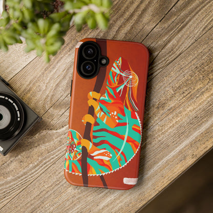 Chameleon Phone Case - Vibrant Artistic Design, Tough Cases for Animal Lovers, Unique Gift, Eco-Friendly Protection
