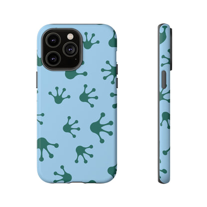 Frog Pattern Phone Case, Tough Cases for Nature Lovers, Unique Gift for Kids, Eco-Friendly Accessories, Stylish Cell Phone Cover, Cute Frog Print Pattern, Artsy Phone Cases