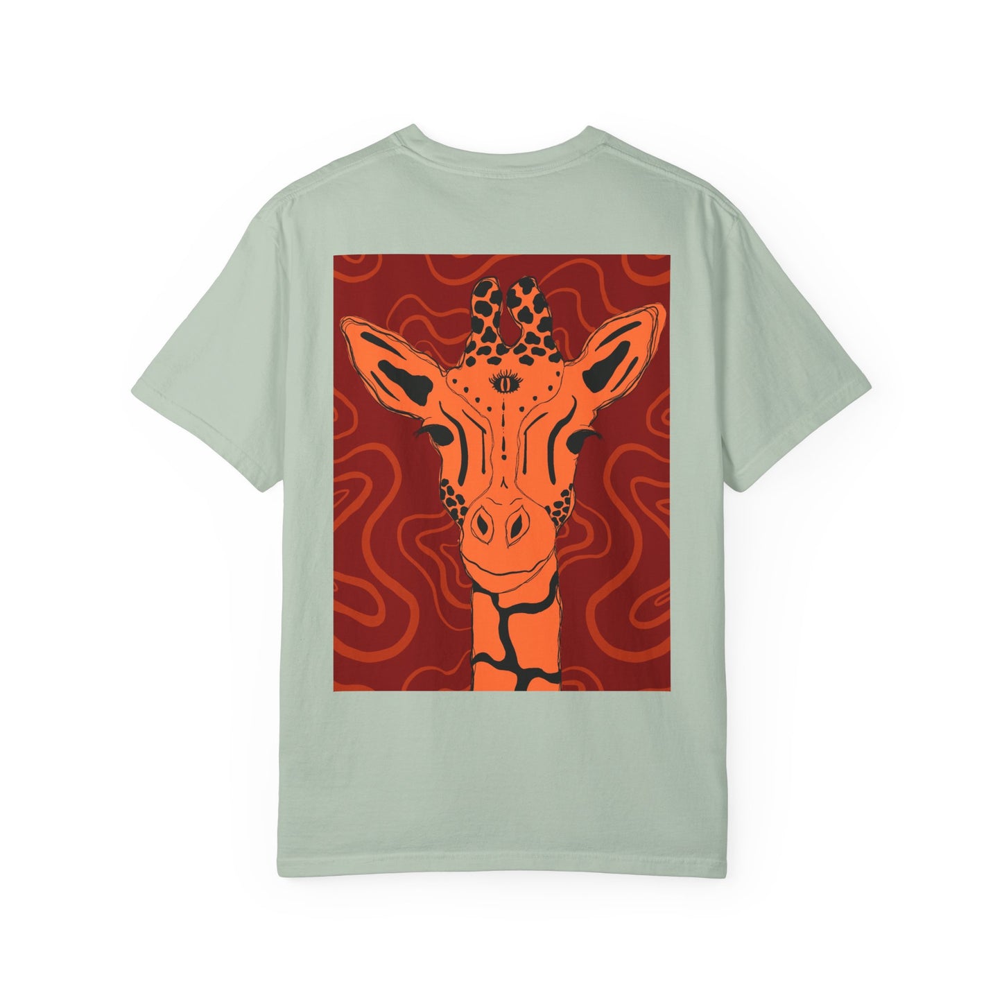 Vibrant Giraffe Graphic Tee, Unisex T-shirt, Gift for Animal Lovers, Casual Wear, Nature-Themed Apparel, Unique Graphic Shirt