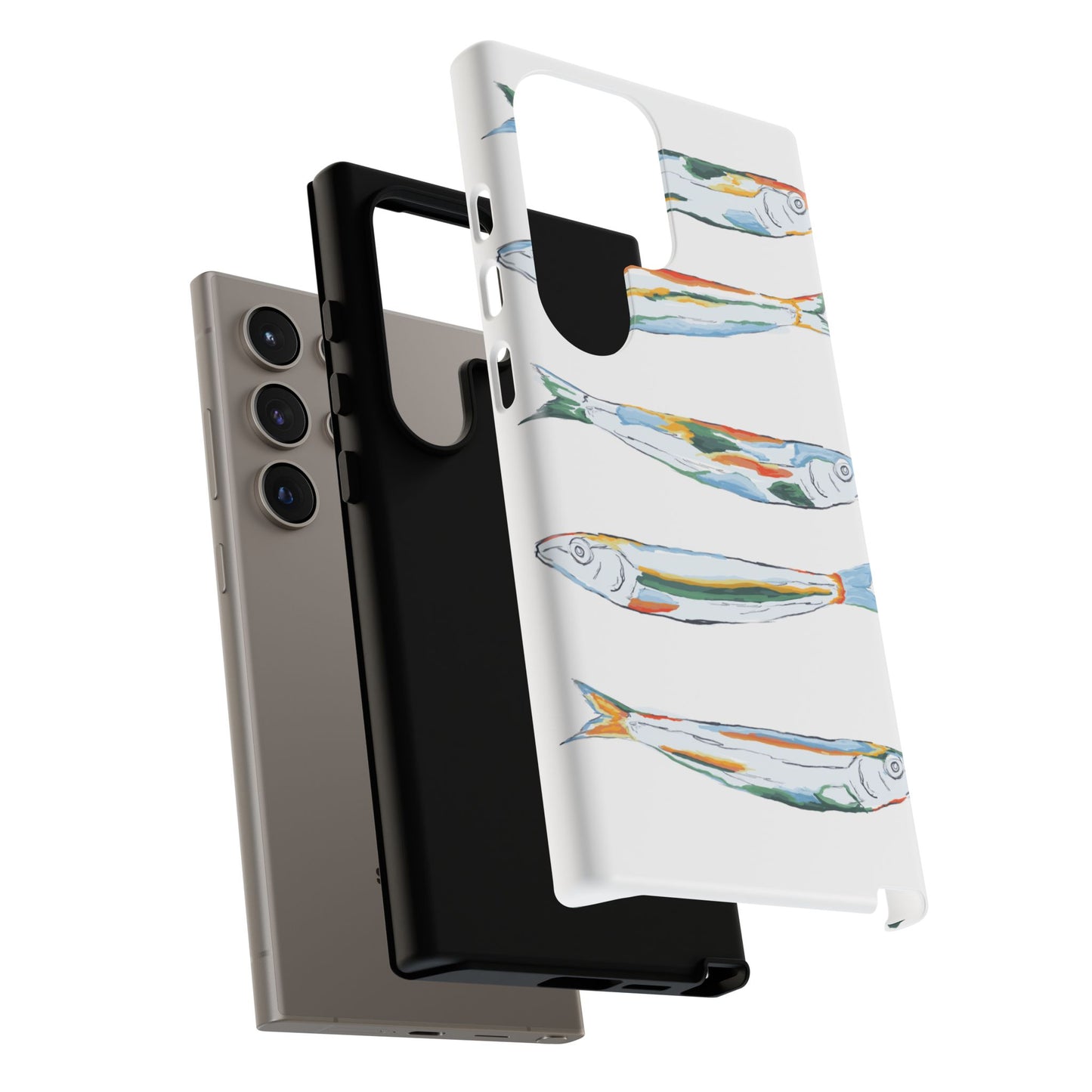 Tough Cases – Artistic Fish Design Phone Case, Unique Gift for Aquatic Lovers, Perfect for Birthdays, Holidays, and Everyday Use, Quirky Cases, Fun Phone Cases