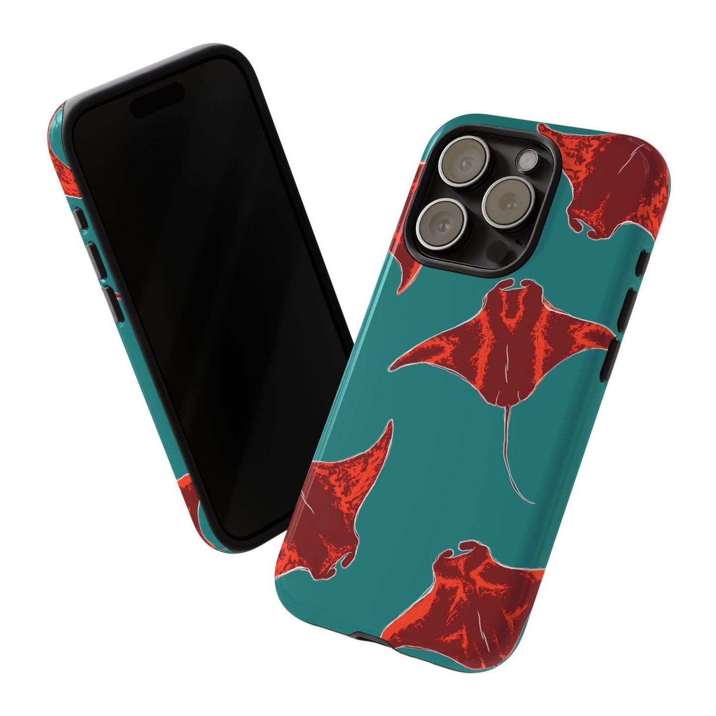 Manta Ray Phone Case, Tropical Phone Cover, Ocean Vibe Accessories, Summer Gift Idea, Marine Animal Merchandise
