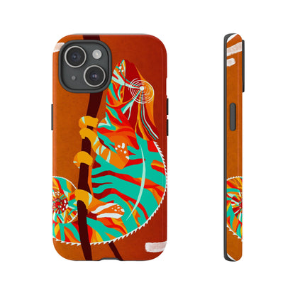 Chameleon Phone Case - Vibrant Artistic Design, Tough Cases for Animal Lovers, Unique Gift, Eco-Friendly Protection
