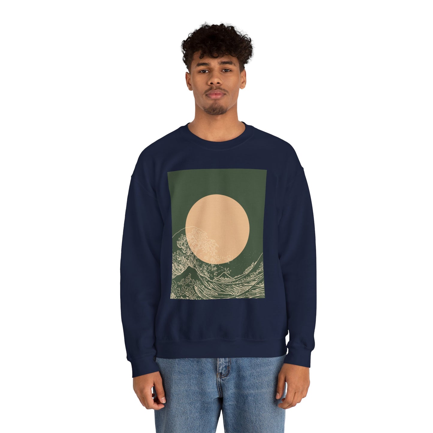 Nature-Inspired Unisex Crewneck Sweatshirt, Cozy Casual Wear, Gift for Outdoor Lovers, Perfect for Fall and Winter