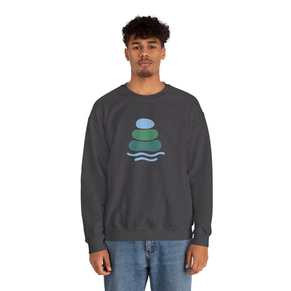 Serene Balance Crewneck Sweatshirt, Cozy Layering Piece, Casual Everyday Wear, Ideal for Relaxation, Gift for Mindfulness Enthusiasts