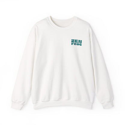Zen Frog Crewneck Sweatshirt - Relaxed Vibe, Unisex Sweatshirt, Perfect for Cozy Days, Gift for Meditation Lovers, Casual Fashion