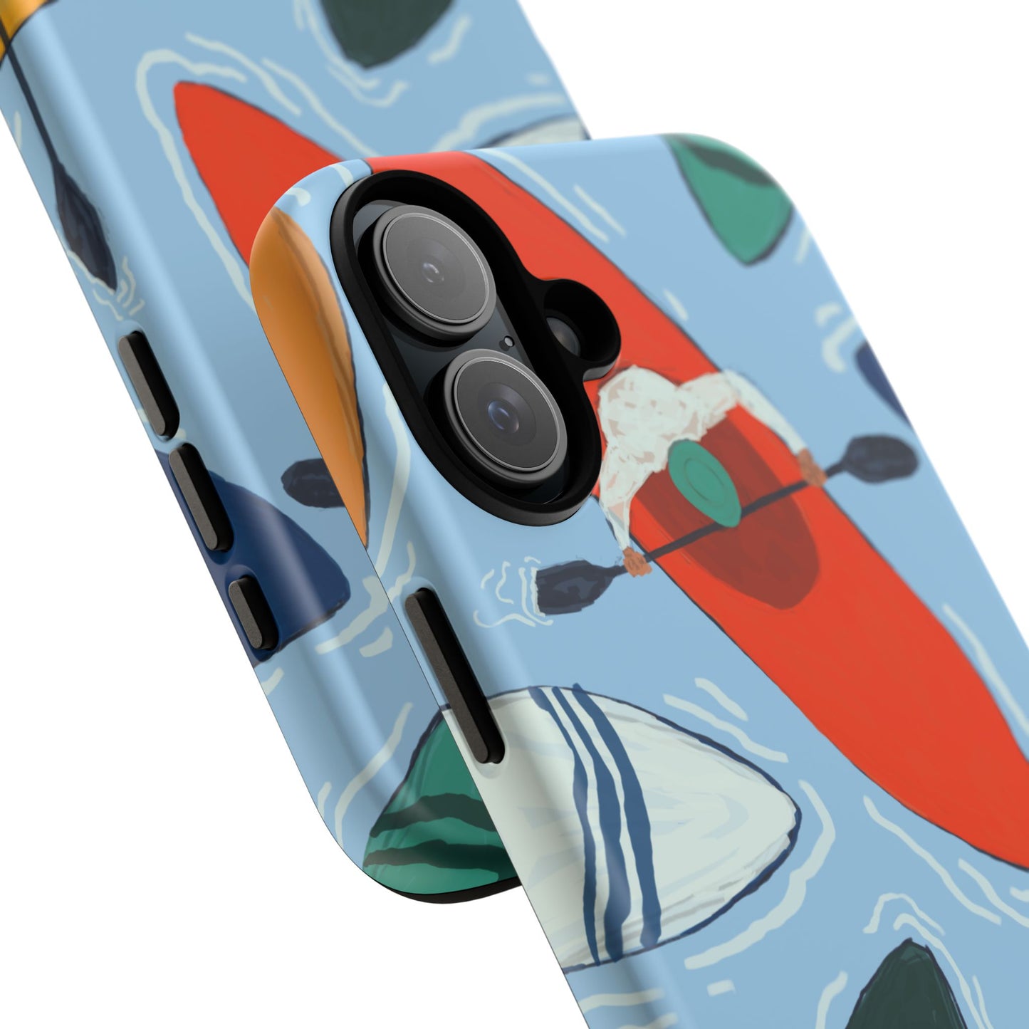 Kayak Phone Case - Tough Cases for Outdoor Enthusiasts, Birthday Gifts, Adventure Gear, Kayaking Accessories, Nature Lover Decor, Artsy Phone Cases