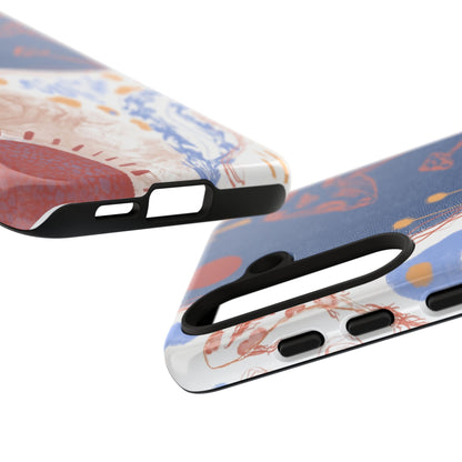 Artistic Phone Case with Abstract Design, Tough Phone Case, Unique Gift, Trendy Accessories, Modern Art Case, Stylish Tech Gear