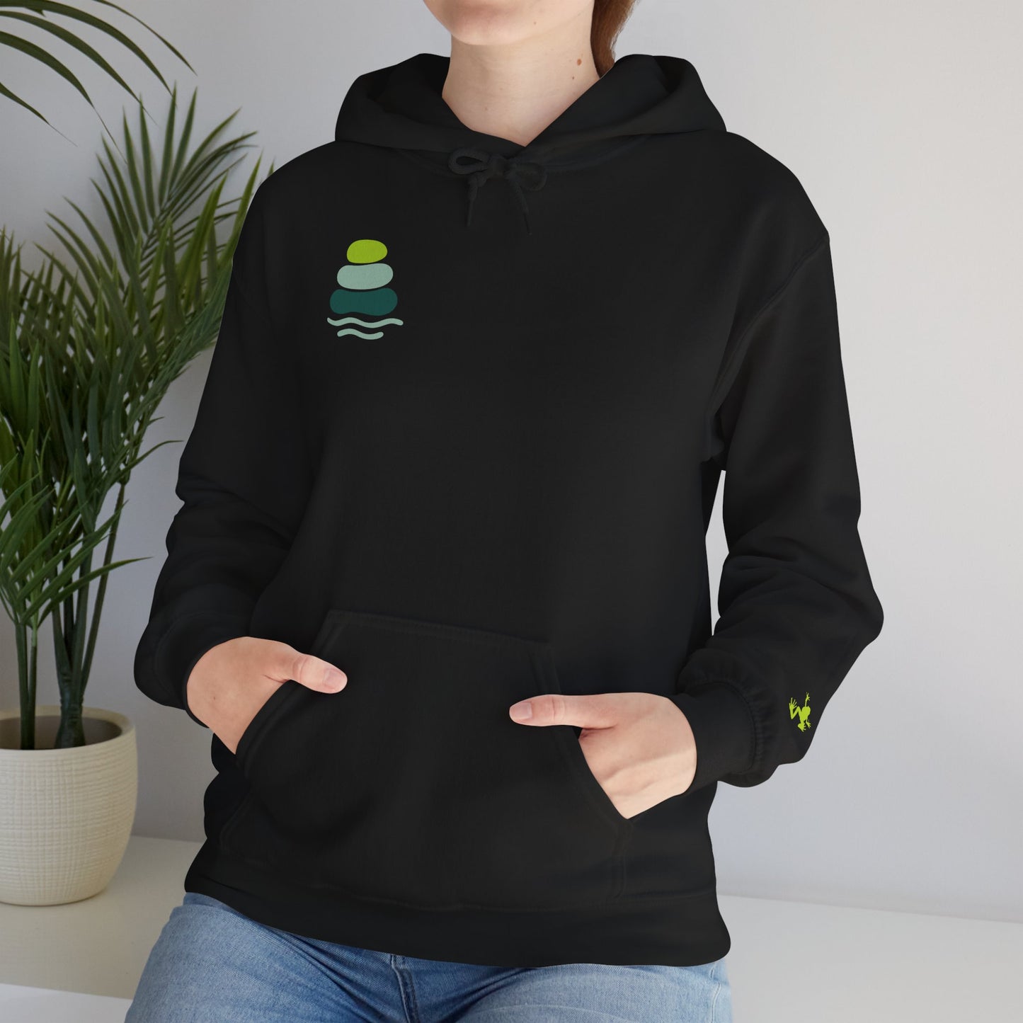 Nature-Inspired Unisex Hooded Sweatshirt, Comfortable Pullover, Casual Clothing, Eco-Friendly Gift, Chill Vibe Hoodie, Relaxing Outfit