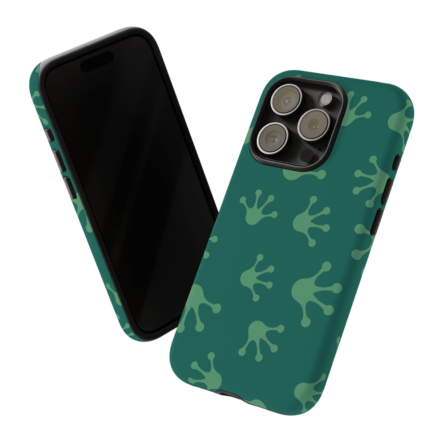 Frog Print Phone Case, Nature Lover Gift, Eco-Friendly Cover, Fun Green Design, Unique Frog Accessories